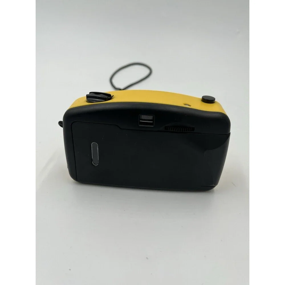 Vintage Lifelong Point And Shoot 35mm Camera With Carting Cord Yellow